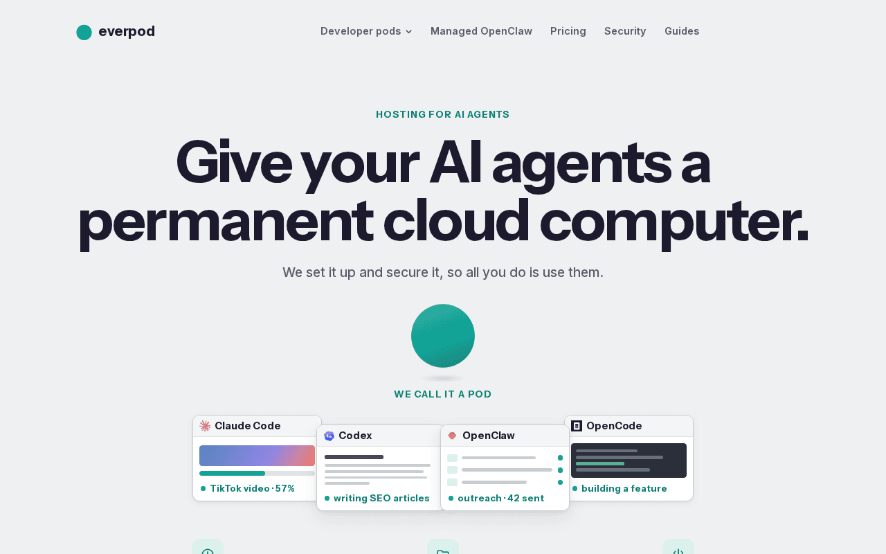 Screenshot of everpod.ai