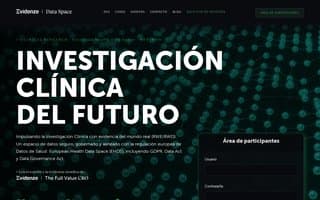 Screenshot of evidenze.ai