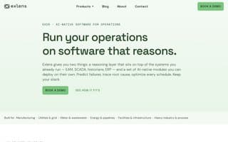 Screenshot of exlens.ai