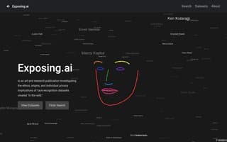 Screenshot of exposing.ai