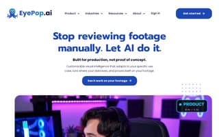 Screenshot of eyepop.ai