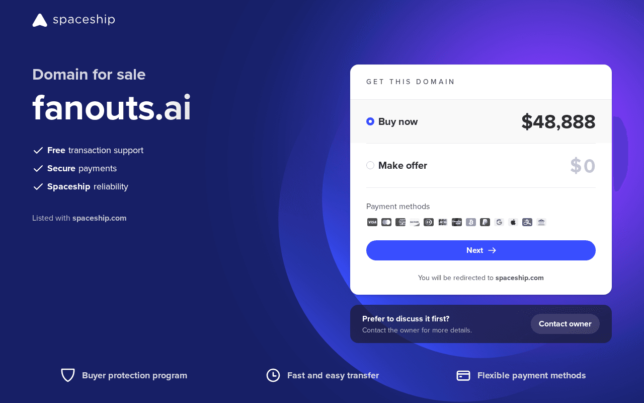 Screenshot of fanouts.ai