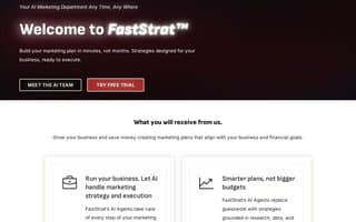 Screenshot of faststrat.ai