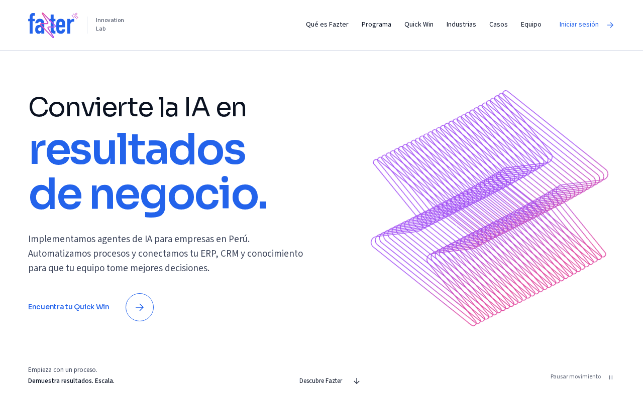 Screenshot of fazter.ai