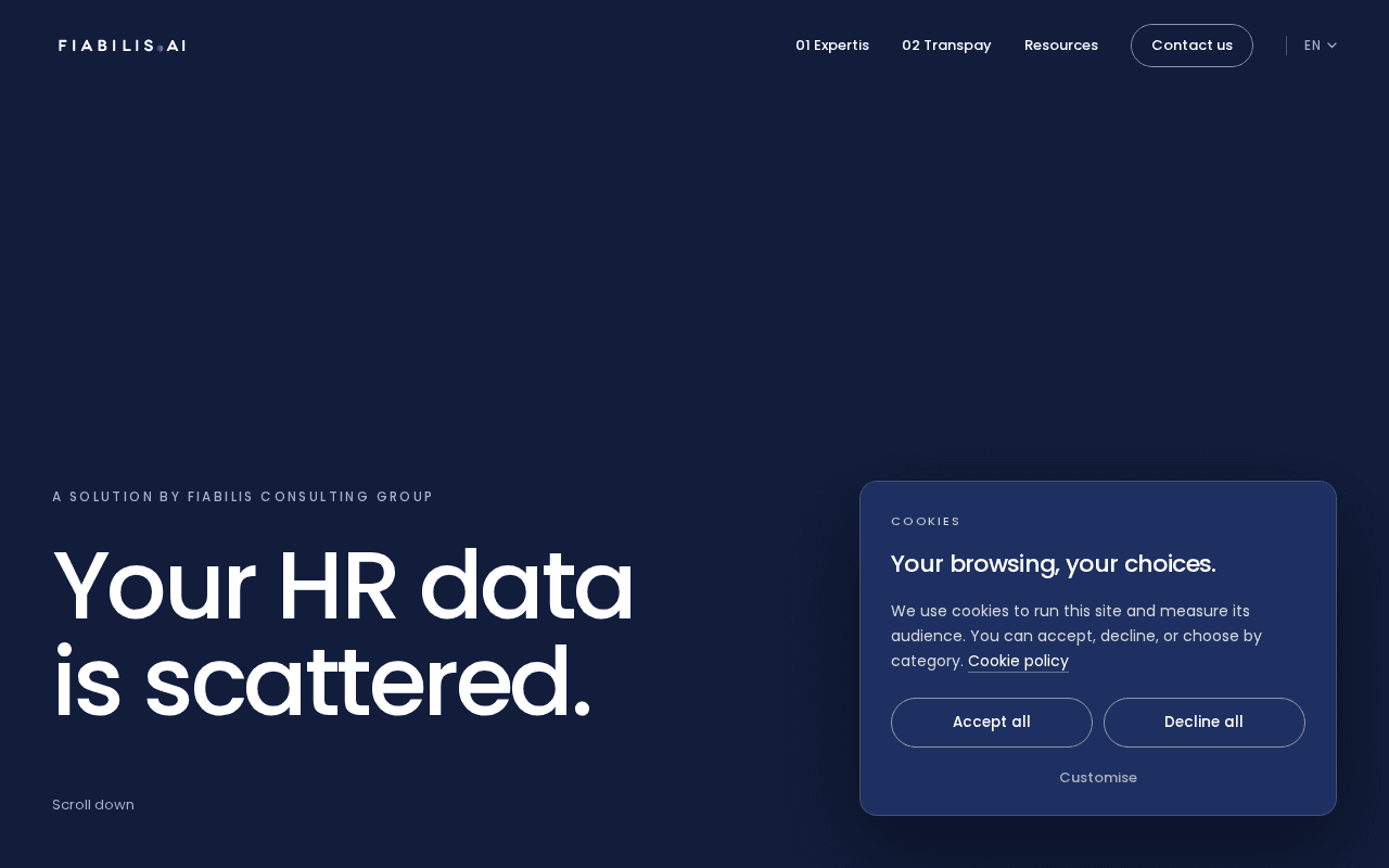 Screenshot of fiabilis.ai
