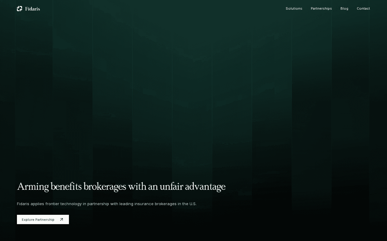 Screenshot of fidaris.ai