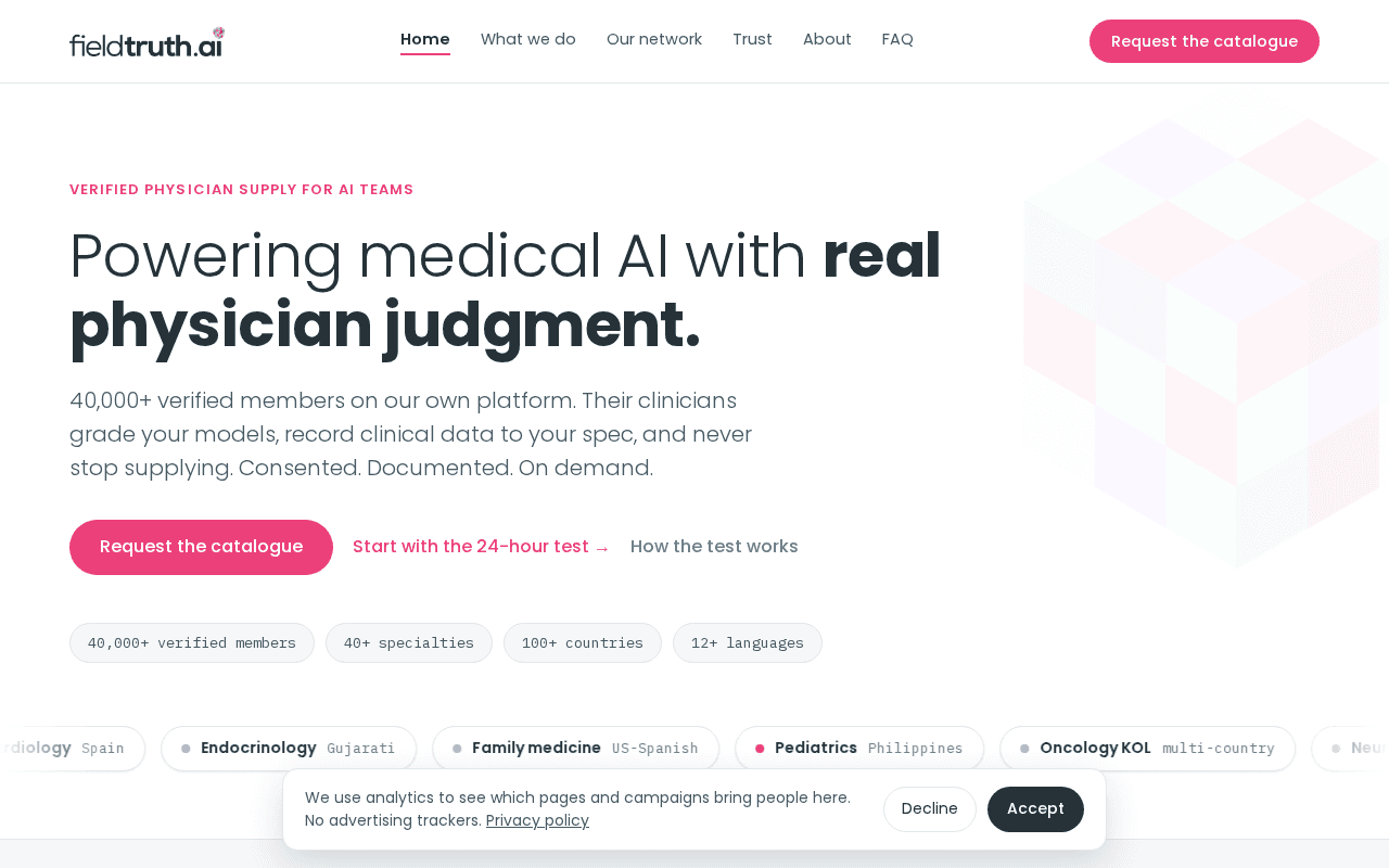 Screenshot of fieldtruth.ai