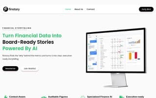 Screenshot of finstory.ai