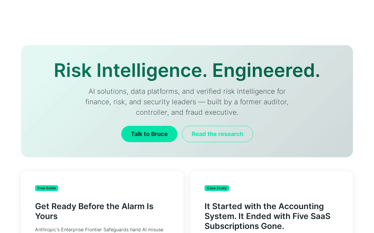 Screenshot of firrisk.ai