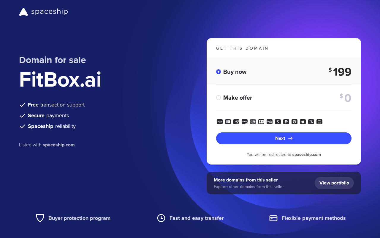 Screenshot of fitbox.ai