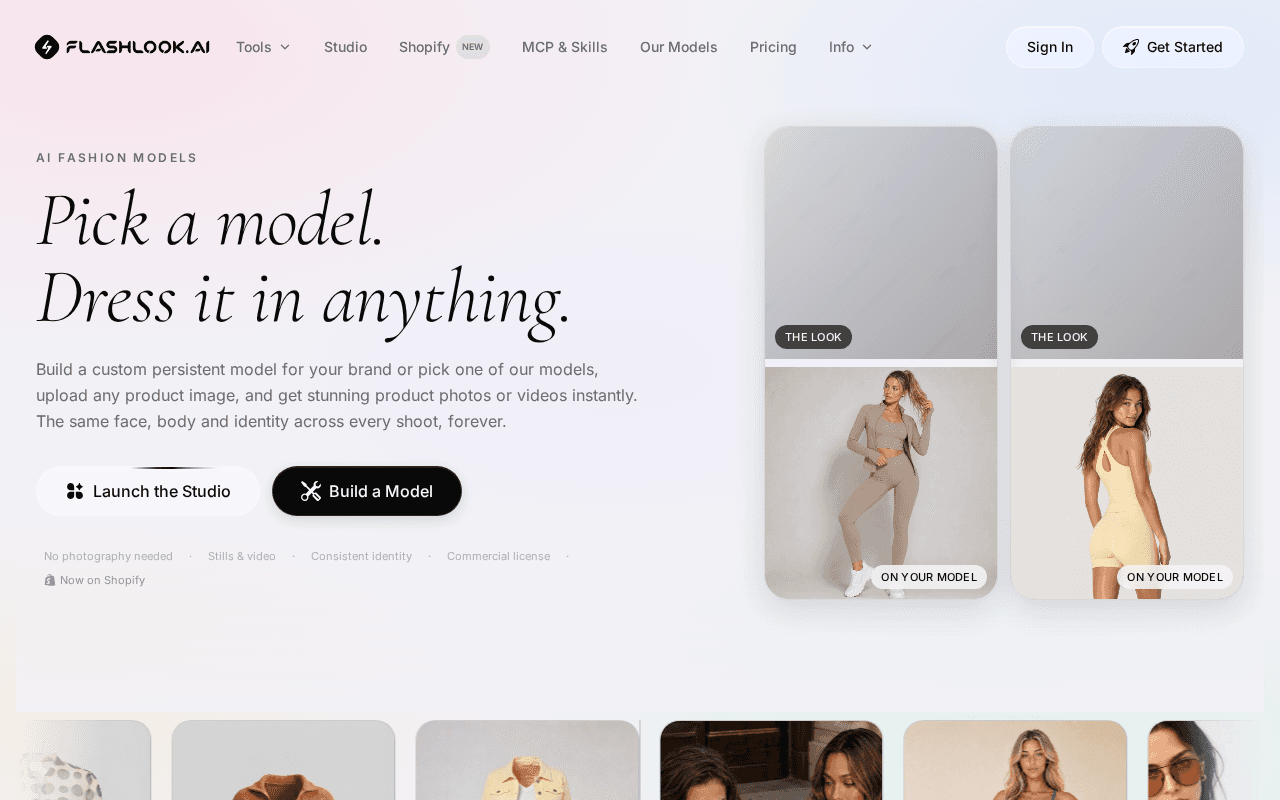 Screenshot of flashlook.ai