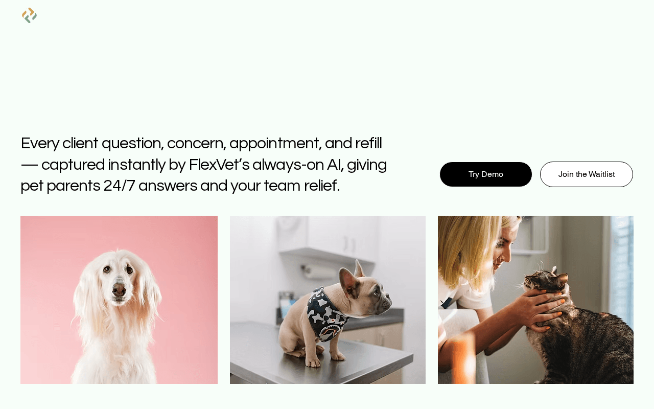 Screenshot of flexvet.ai