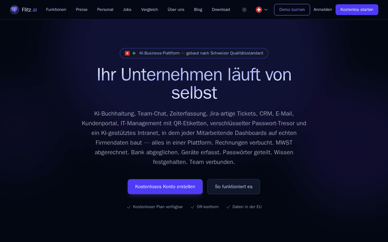 Screenshot of flitz.ai
