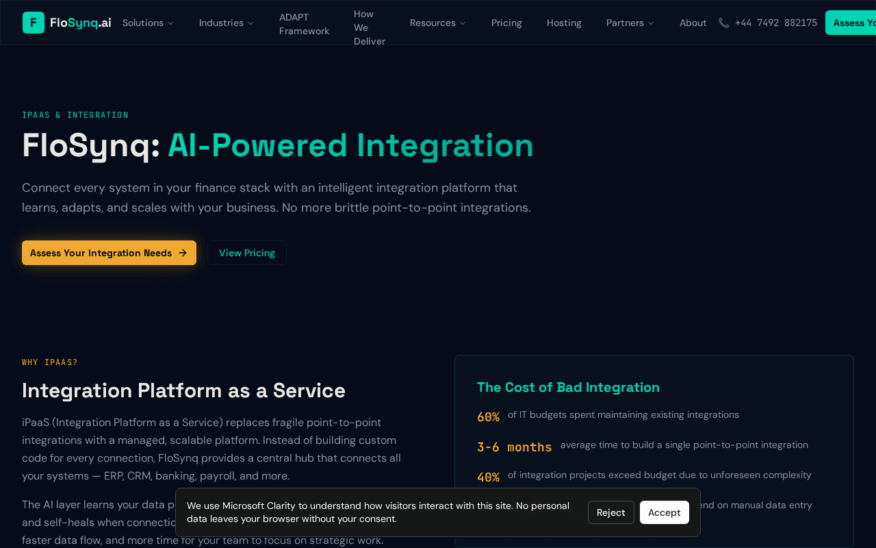 Screenshot of flosynq.ai