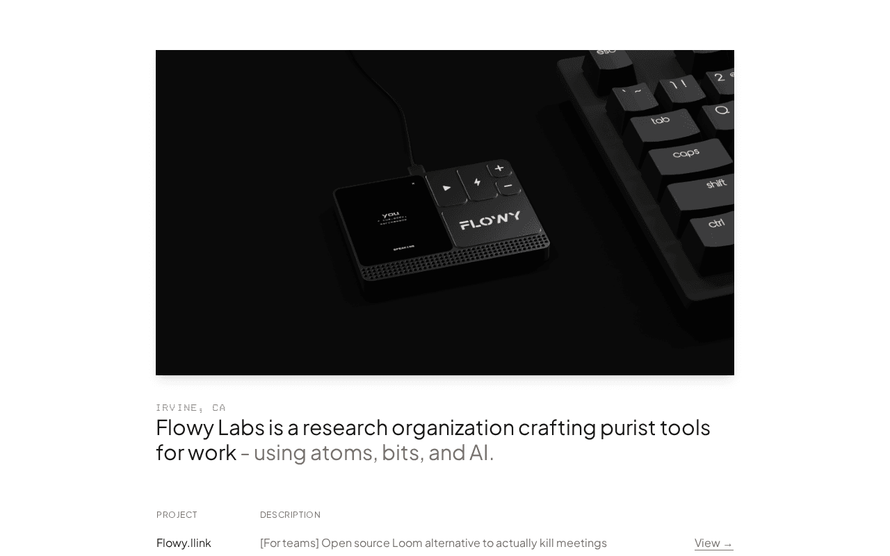 Screenshot of flowylabs.ai