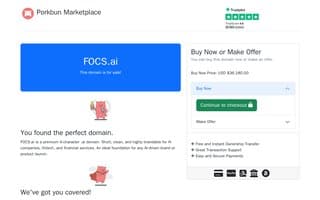 Screenshot of focs.ai