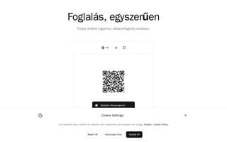 Screenshot of foglalok.ai
