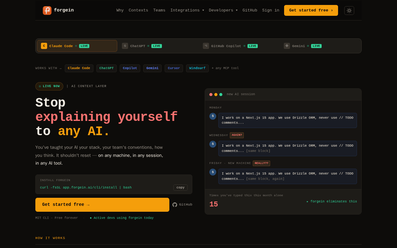 Screenshot of forgein.ai