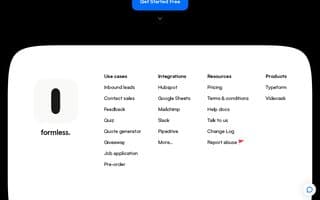 Screenshot of formless.ai