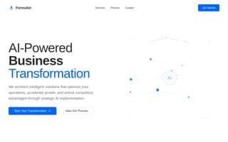 Screenshot of formulist.ai