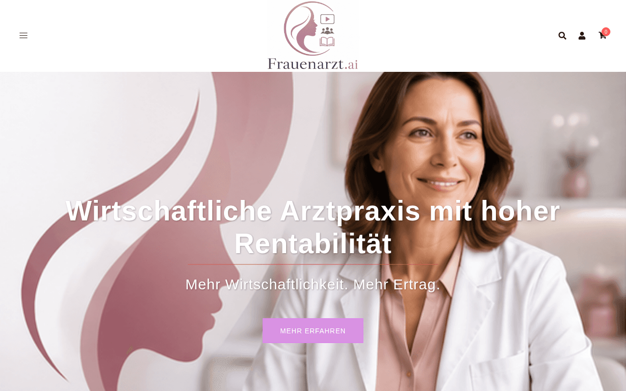 Screenshot of frauenarzt.ai
