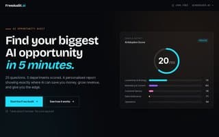 Screenshot of freeaudit.ai