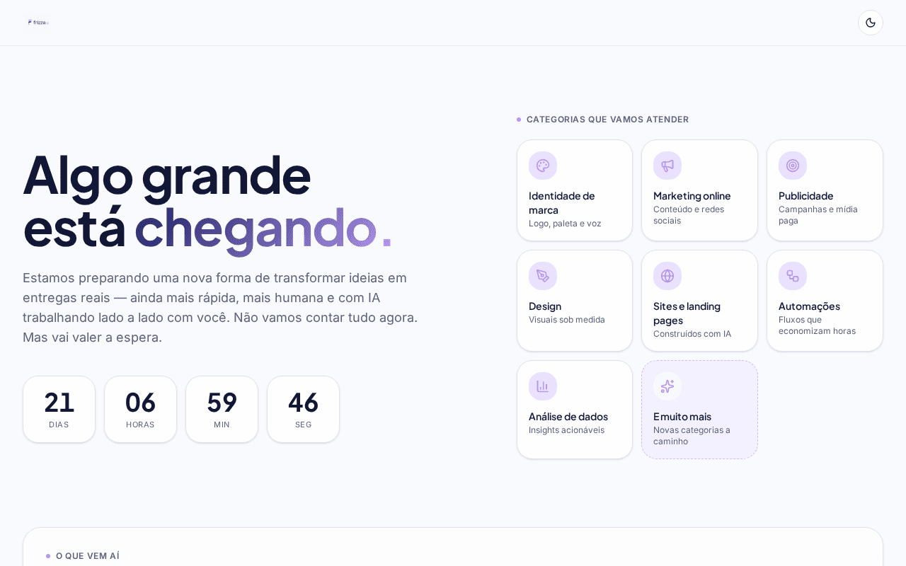 Screenshot of frizza.ai