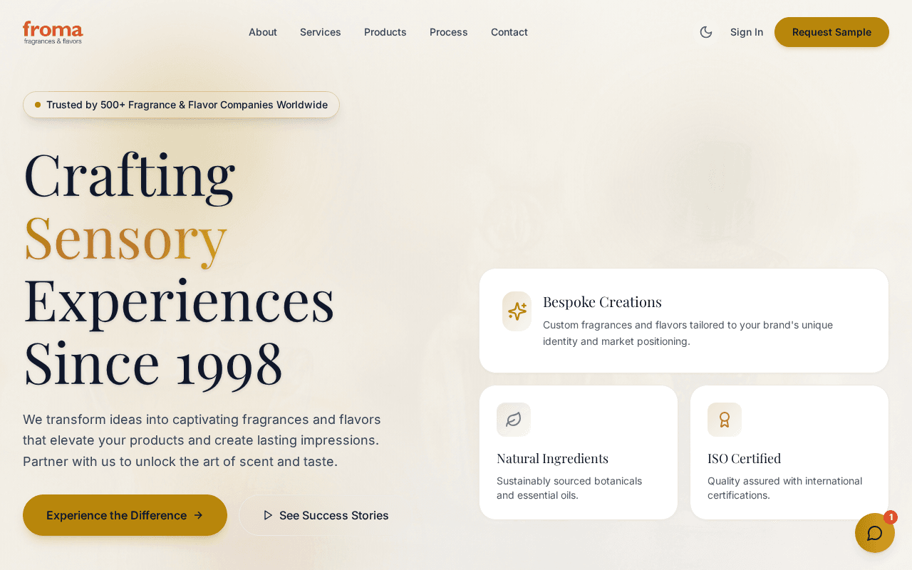 Screenshot of froma.ai