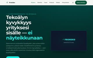 Screenshot of frondeo.ai