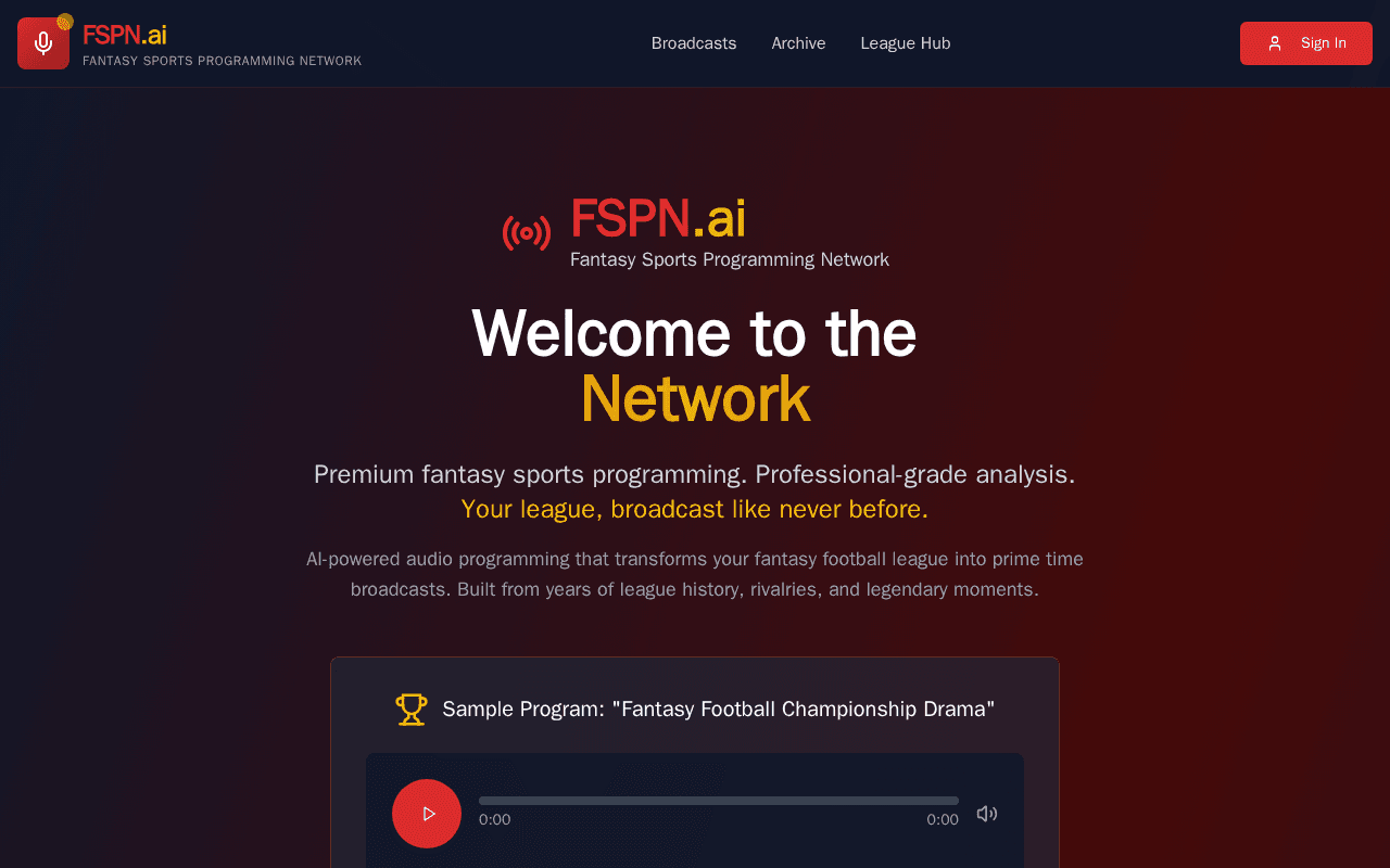 Screenshot of fspn.ai