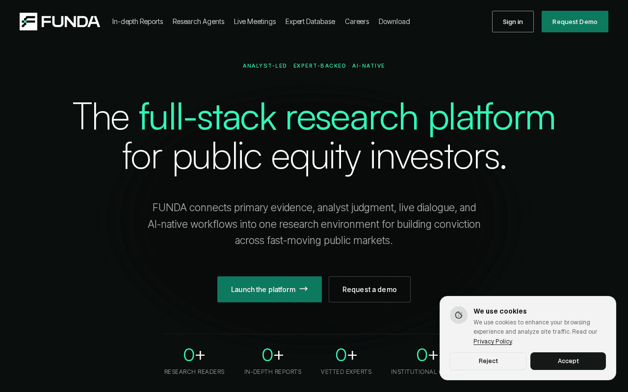 Screenshot of funda.ai