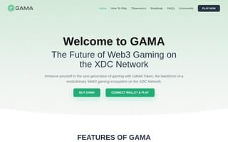 Screenshot of gamacoin.ai