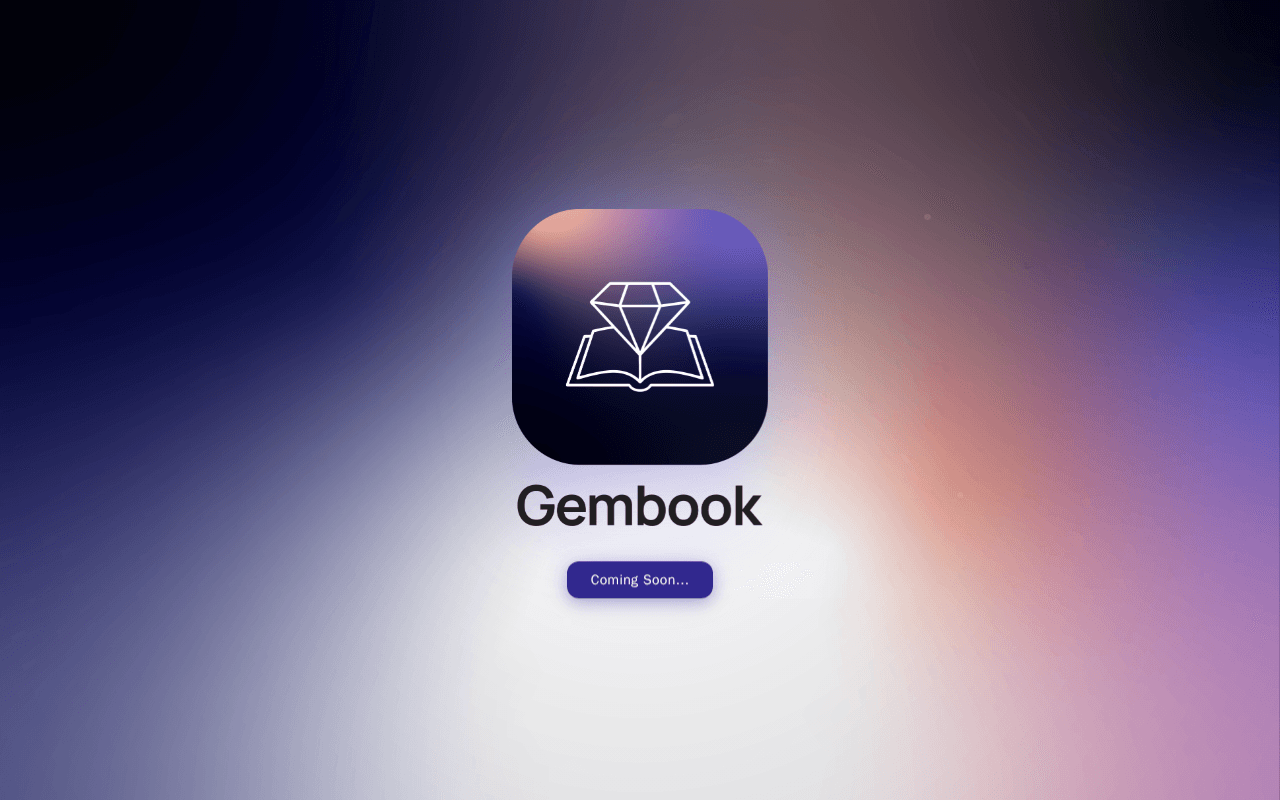 Screenshot of gembook.ai