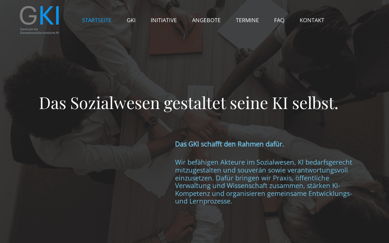 Screenshot of gemeinwohl.ai