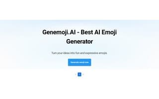 Screenshot of genemoji.ai