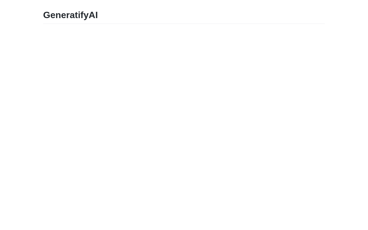 Screenshot of generatify.ai