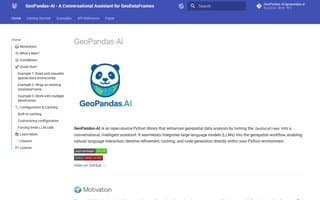 Screenshot of geopandas.ai
