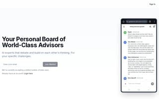 Screenshot of getadvice.ai