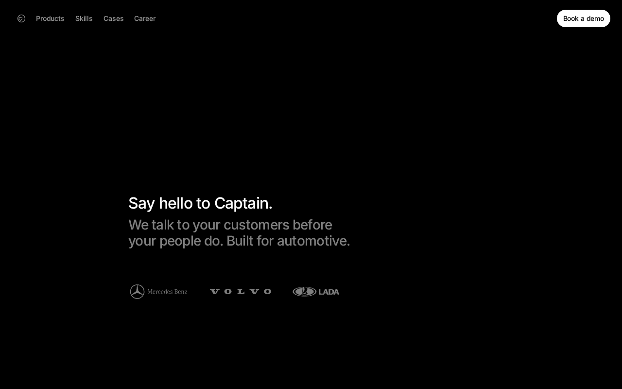 Screenshot of getcaptain.ai