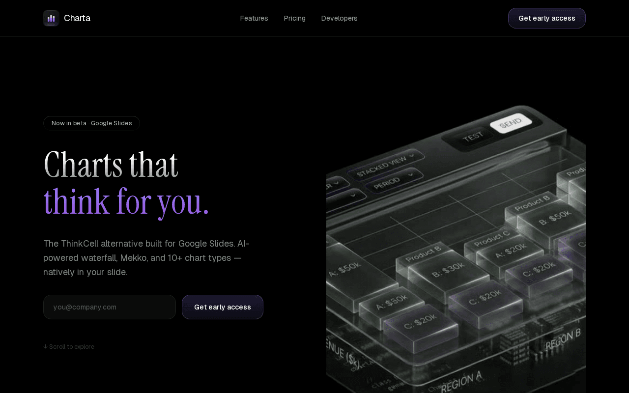 Screenshot of getcharta.ai