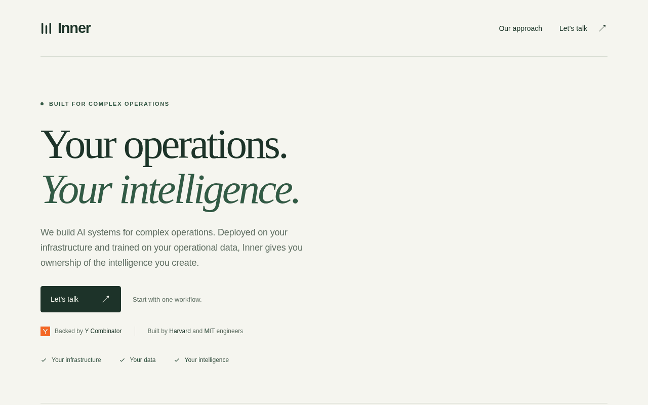 Screenshot of getinner.ai