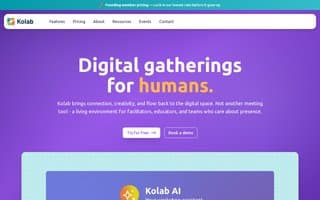 Screenshot of getkolab.ai