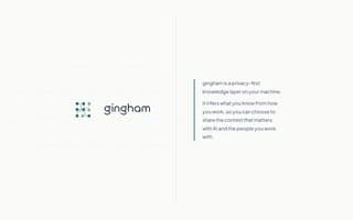 Thumbnail of gingham.ai