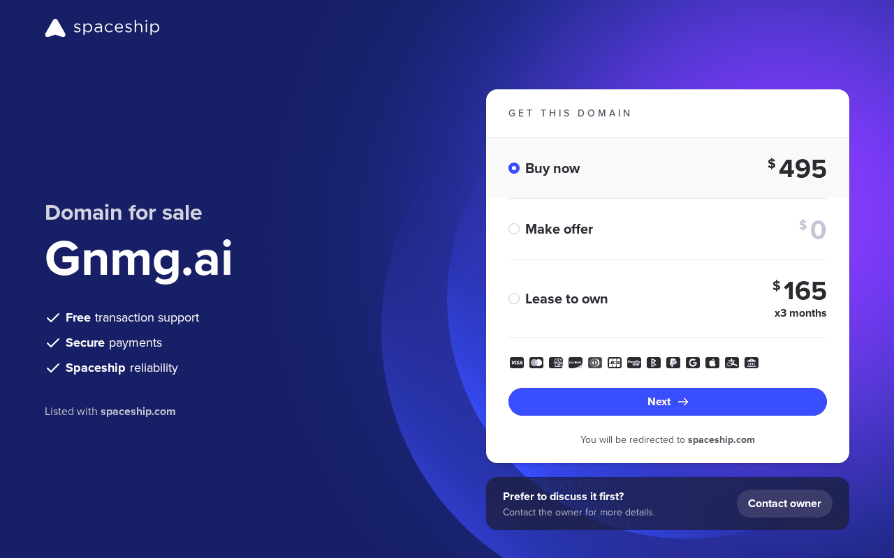 Screenshot of gnmg.ai