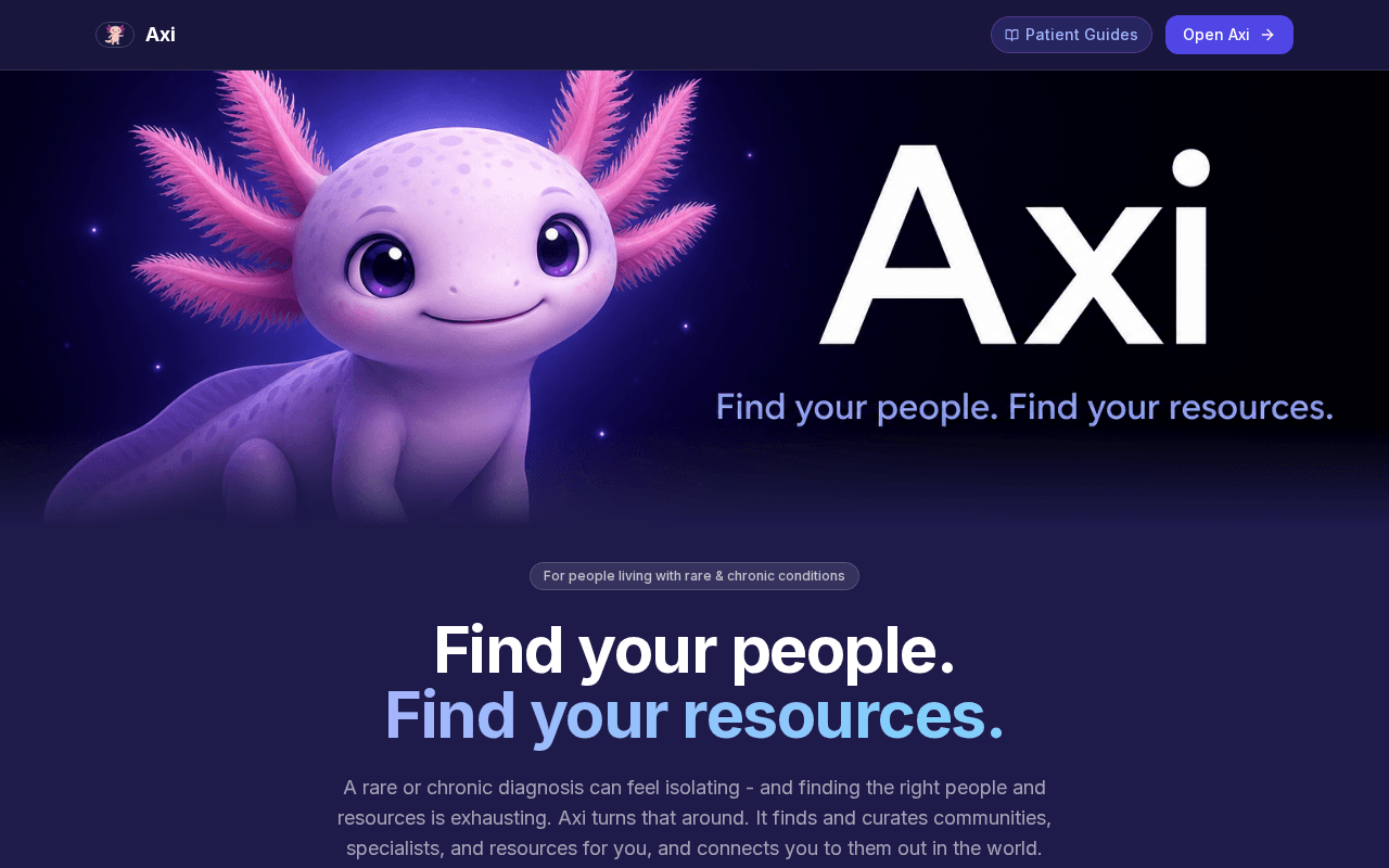 Screenshot of goaxi.ai