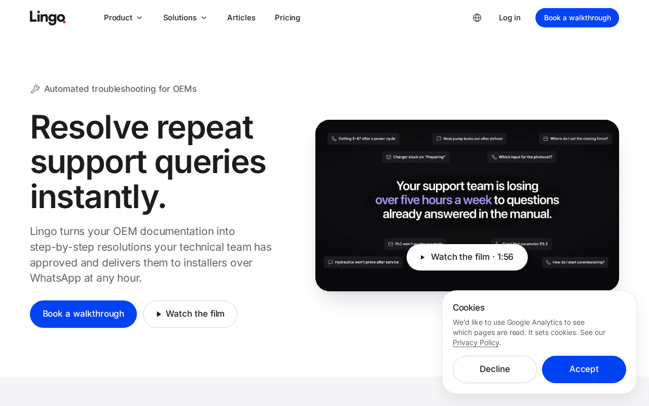 Screenshot of golingo.ai