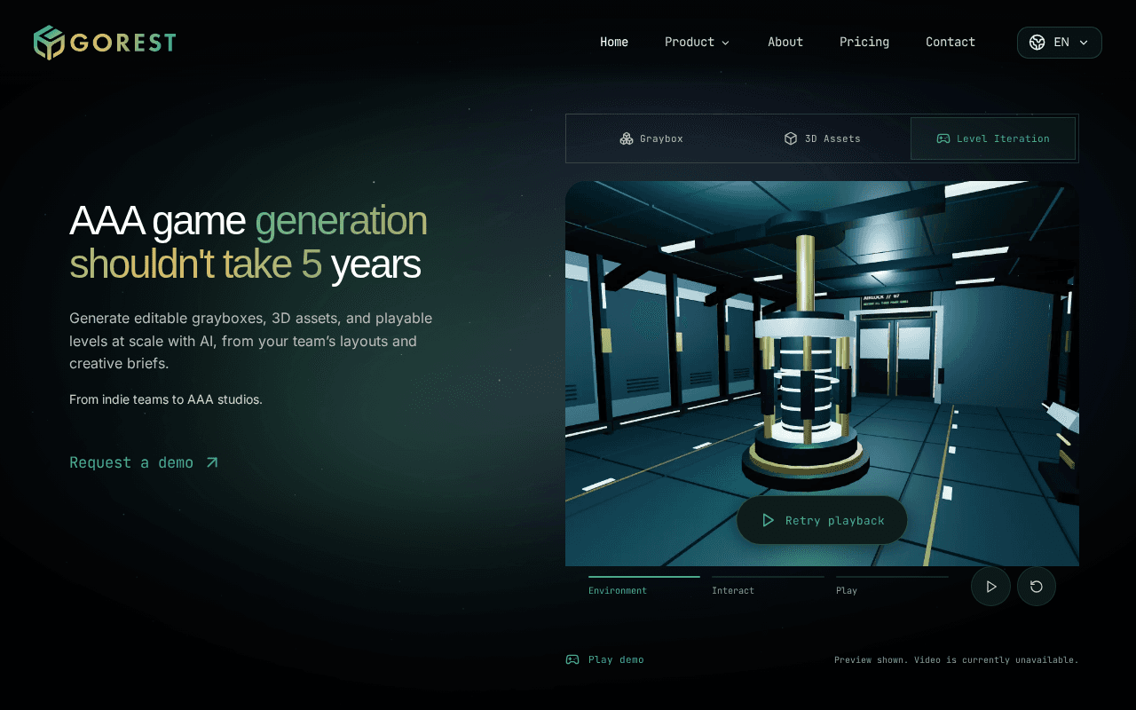 Screenshot of gorest.ai