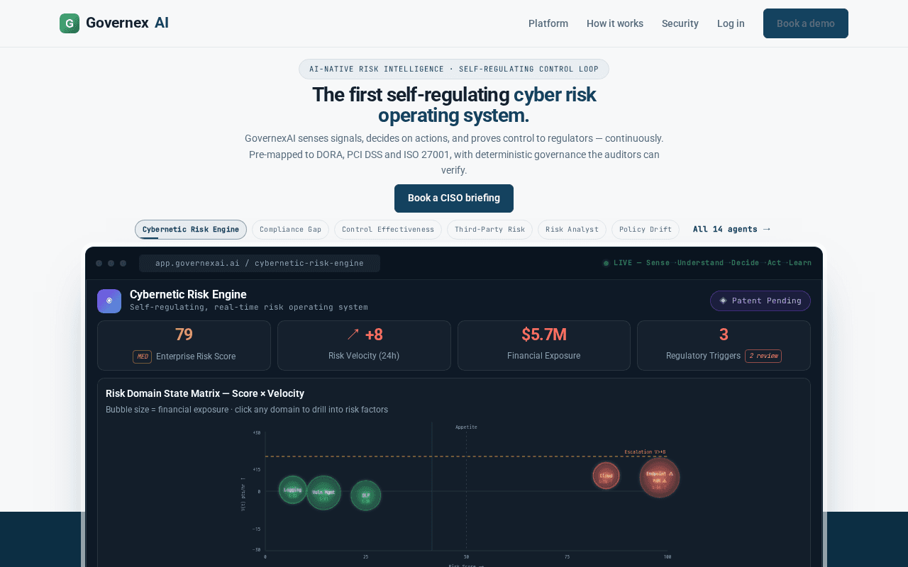 Screenshot of governexai.ai