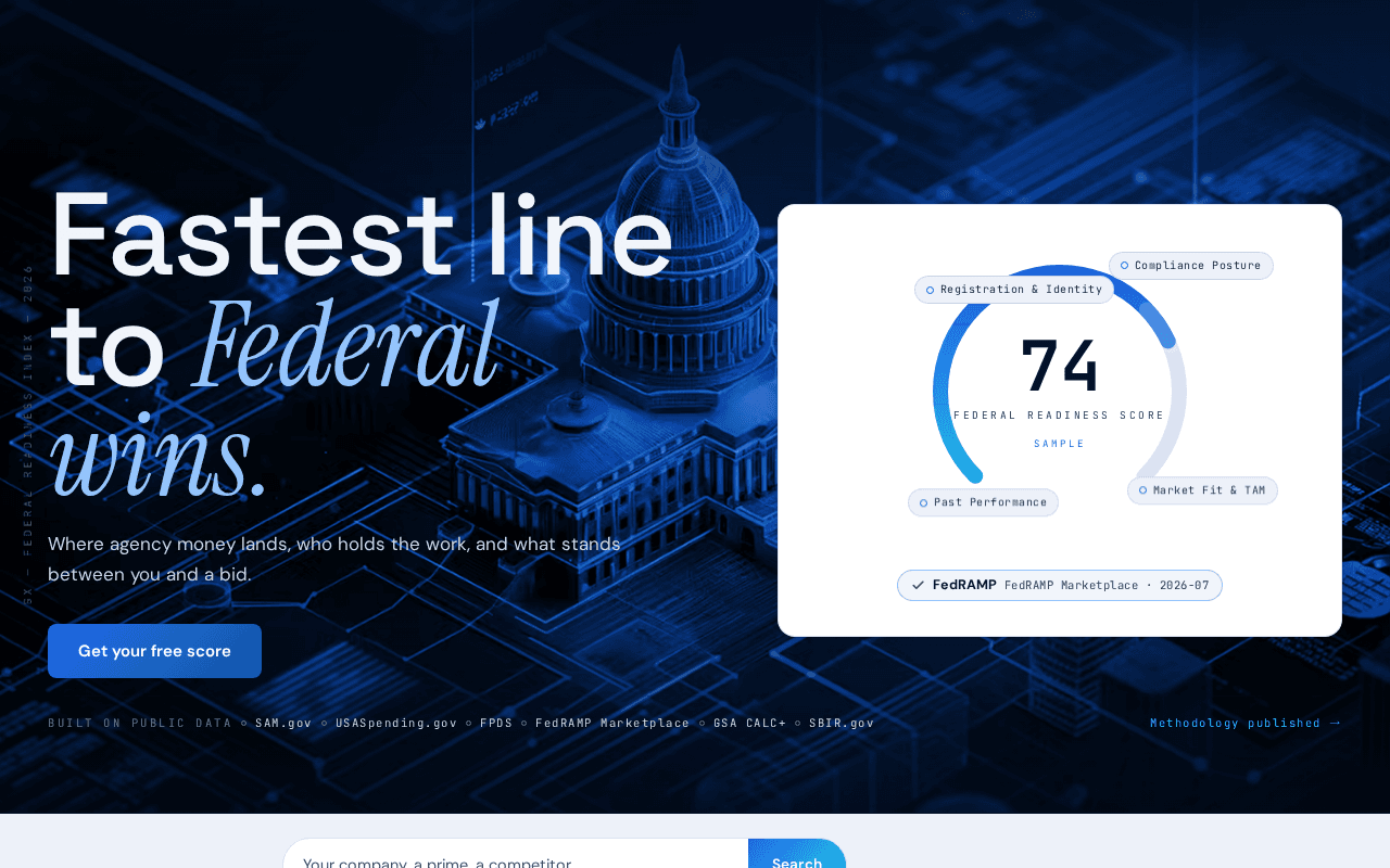 Screenshot of govexpress.ai