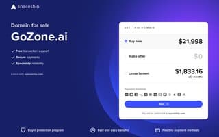 Screenshot of gozone.ai